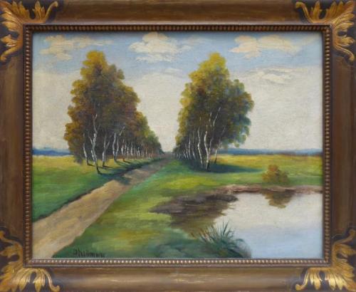 Painting - canvas - J. Neuman - 1910 Painting - canvas - J. Neuman - 1910