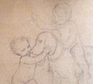 Vladimir Stribrny - Playing children with dog Vladimir Stribrny - Playing children with dog