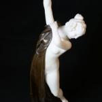 Nude Figure - alabaster, bronze - E. Seger slévárna K. Ksionsek Berlin - 1905 Nude Figure - alabaster, bronze - E. Seger slévárna K. Ksionsek Berlin - 1905