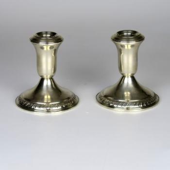 Pair of Silver Candelsticks - silver - 1950 Pair of Silver Candelsticks - silver - 1950