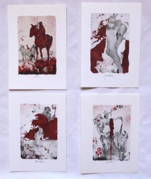 Pavel Roucka - 3 x PF 1980, 1 x ex libris  Pavel Roucka - 3 x PF 1980, 1 x ex libris