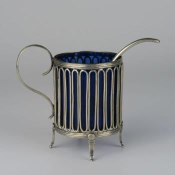 Glass Dish in Metal Mounting - glass, silver - Prague 1810 - 1810 Glass Dish in Metal Mounting - glass, silver - Prague 1810 - 1810