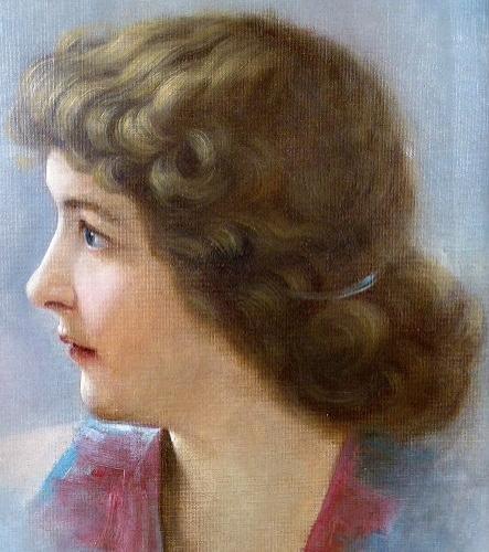 Bohumil Klimes - Portrait of a young woman Bohumil Klimes - Portrait of a young woman