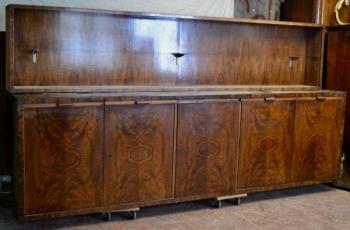 Wardrobe - walnut veneer - 1950 Wardrobe - walnut veneer - 1950