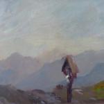 Calvary and View of Trosky Castle Calvary and View of Trosky Castle