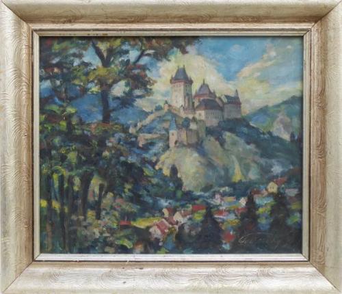 Romantic Landscape with Castle - Josef Petrovický - 1930 Romantic Landscape with Castle - Josef Petrovický - 1930