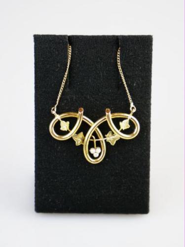 Gold Necklace - gold, pearl - 1960 Gold Necklace - gold, pearl - 1960