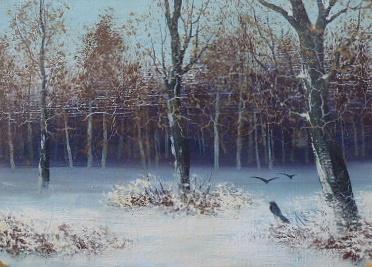 Winter in deciduous forest - Central Europe 1880 - Winter in deciduous forest - Central Europe 1880 -