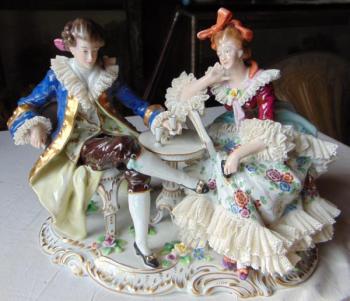 Porcelain Figural Group - 1910 Porcelain Figural Group - 1910