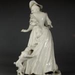 Porcelain Lady Figurine - white porcelain - Nymphenburg, Franz Anton Bustelli - 1840 Porcelain Lady Figurine - white porcelain - Nymphenburg, Franz Anton Bustelli - 1840