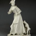 Porcelain Lady Figurine - white porcelain - Nymphenburg, Franz Anton Bustelli - 1840 Porcelain Lady Figurine - white porcelain - Nymphenburg, Franz Anton Bustelli - 1840