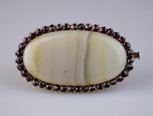 Brooch - silver, Agate - 1960 Brooch - silver, Agate - 1960