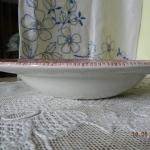Plate - white porcelain - Staffordshire England - 1960 Plate - white porcelain - Staffordshire England - 1960