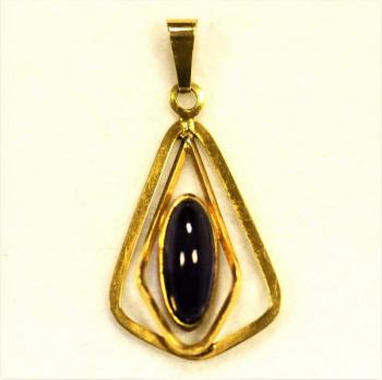 Pendant - gold, amethyst - 1920 Pendant - gold, amethyst - 1920