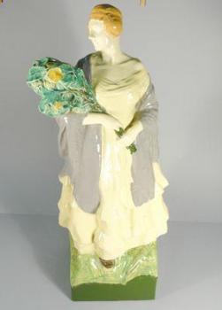 Ceramic Figurine - Woman - glazed stoneware - 1905 Ceramic Figurine - Woman - glazed stoneware - 1905