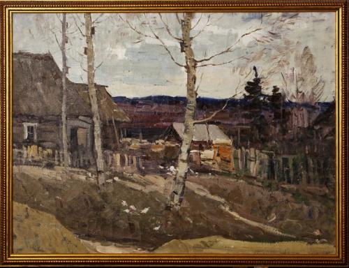 Village - Vsievolod Andrejevič Baženov (1909 - 1986) - 1960 Village - Vsievolod Andrejevič Baženov (1909 - 1986) - 1960