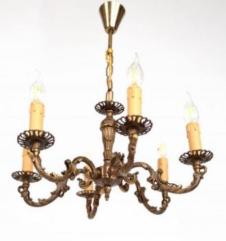 Six Light Chandelier - 1965 Six Light Chandelier - 1965