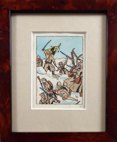 Attack of the Prussian army, the First World War Attack of the Prussian army, the First World War