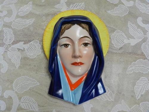 Ceramic Wall Mask - Woman - ceramics - Ditmar Urbach, Teplice - 1930 Ceramic Wall Mask - Woman - ceramics - Ditmar Urbach, Teplice - 1930