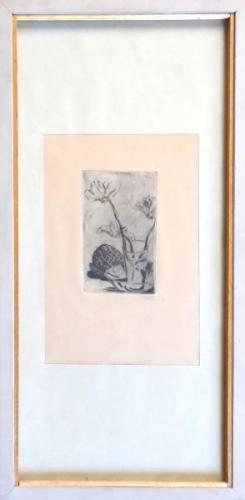 Janus Kubicek - Flowers in a glass on a bowl Janus Kubicek - Flowers in a glass on a bowl