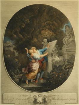 Mathieu, J.: Lovers in a park Mathieu, J.: Lovers in a park