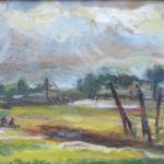 Alois Pitrmann - Landscape with trees and seated Alois Pitrmann - Landscape with trees and seated