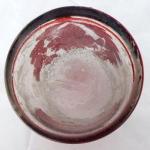 Glass with ruby staining and white painting Glass with ruby staining and white painting