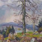 Frantisek Cina Jelinek - Landscape in the rain, wi Frantisek Cina Jelinek - Landscape in the rain, wi