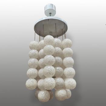 Chandelier - metal, bakelite - 1960 Chandelier - metal, bakelite - 1960