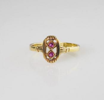 Ring - gold, Almandine - 1915 Ring - gold, Almandine - 1915