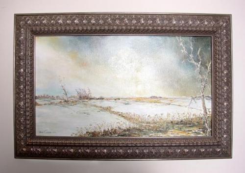 Winter Landscape - wood, canvas - 1965 Winter Landscape - wood, canvas - 1965