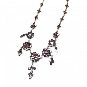 Czech Garnet Necklace - 1880 Czech Garnet Necklace - 1880