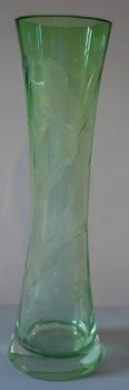 Vase with iris - Moser Vase with iris - Moser