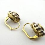 Earrings with natural blue sapphires and 20 diamon Earrings with natural blue sapphires and 20 diamon