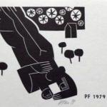 Miroslav Houra - PF 1976, 2 x PF 1979, Ex libris,  Miroslav Houra - PF 1976, 2 x PF 1979, Ex libris,