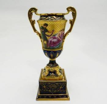 Vase from Porcelain - white porcelain, cobalt - 1880 Vase from Porcelain - white porcelain, cobalt - 1880