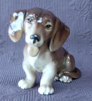 Porcelain Dog Figurine - 1930 Porcelain Dog Figurine - 1930
