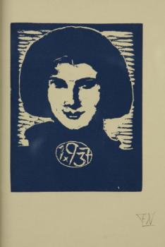 A blue portrait of a female A blue portrait of a female