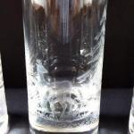 Six tall glasses with forest animals and birds  Six tall glasses with forest animals and birds