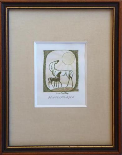 Karel Oberthor - Mare with foal Karel Oberthor - Mare with foal