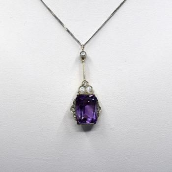 Pendant - platinum, white gold - 1930 Pendant - platinum, white gold - 1930