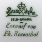Larger vase with flowers - Rosenthal Larger vase with flowers - Rosenthal