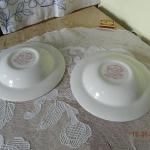 Plate - white porcelain - Staffordshire England - 1960 Plate - white porcelain - Staffordshire England - 1960