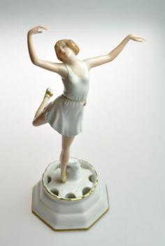 Porcelain Dancer Figurine - 1930 Porcelain Dancer Figurine - 1930
