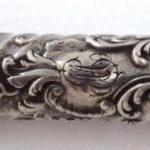 Silver and gold plated pencil with cartouche Silver and gold plated pencil with cartouche