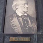 A frame with a portrait of the composer Wagner A frame with a portrait of the composer Wagner
