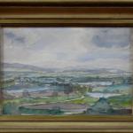 Landscape with ponds - signature unreadable Landscape with ponds - signature unreadable