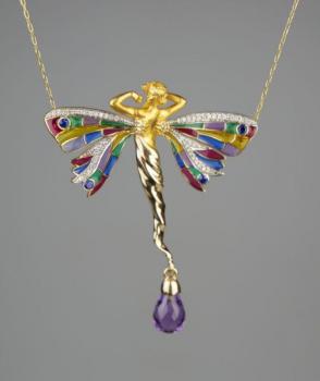 Collier - enamel, gold - 2005 Collier - enamel, gold - 2005