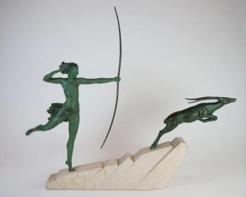 Sculpture - patinated metal, stone - 1935 Sculpture - patinated metal, stone - 1935