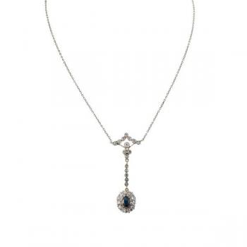 Gold Necklace - gold, diamond - 1910 Gold Necklace - gold, diamond - 1910
